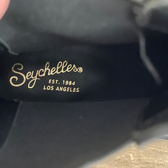 Seychelles Women's Savor the Moment Chelsea Boots Size 8.5 Black Leather Lug - Picture 10 of 12